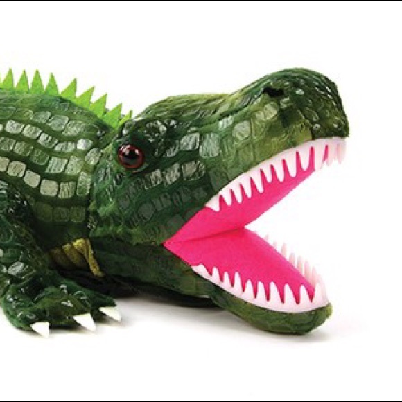 RESTOCK Kid Pleaser Green Magical Alligator Cute Plush 3D Backpack Bag - Picture 4 of 16